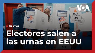 Electores salen a las urnas en EEUU [upl. by Anehsuc]