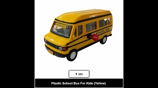 Plastic School Bus For Kids Yellow [upl. by Evreh]