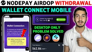 Nodepay Airdrop wallet connect on mobile  Nodepay wallet connection problem  Nodepay new update [upl. by Yllitnahc]