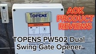 Installed my topens pw502 auto gate opener [upl. by Nerok943]