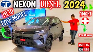 TATA NEXON SMART DIESEL NEW BASE 2024 MODEL REVIEW  NEXON DIESEL NEW BASE MODEL NarrusAutovlogs [upl. by Eelanaj]