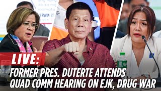 LIVE House resumes quad comm hearing on EJK Duterte drug war  November 13 [upl. by Roye]