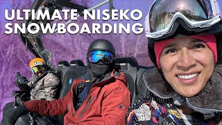 SNOWBOARDING Niseko Japan  Angie Mead King [upl. by Felty809]