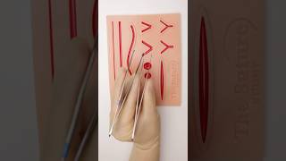 Oddly Satisfying Suturing survery suturepractice vet medicine surgeon surgeonlife asmrsounds [upl. by Onitram9]