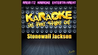 Waterloo In the Style of Stonewall Jackson Karaoke Version [upl. by Llenrag]