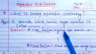 Unary operator overloading in c  c program to perform unary operator overloading [upl. by Aicram309]