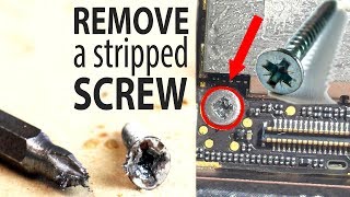 How To Remove Stripped Screws Phone SuperEasy Method [upl. by Thorlie]