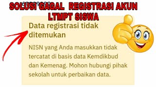 CARA MENGATASI ISIAN REGISTRASI TIDAK SESUAI SAAT DAFTAR AKUN LTMPT SISWA [upl. by Emoryt]