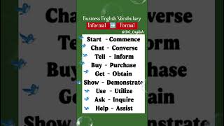 Business English Vocabulary  Informal Vs Formal English Words  Upgrade Your English [upl. by Burny]