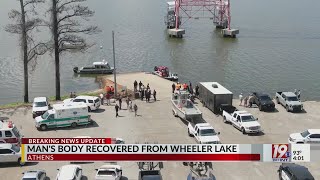 Mans Body Recovered From Wheeler Lake  July 31 2024  News 19 at 4 pm [upl. by Dhumma]