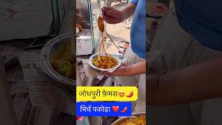 Famous Jodhpuri mirchi pakoda chaat  Jodhpur street food shorts [upl. by Guarino]