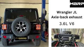 MBRP AxleBack Exhaust S5529BLK  2020 Wrangler JL [upl. by Calabresi386]