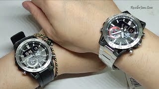 Casio Edifice ECB40P1A vs Casio Edifice ECB40D1A [upl. by Retsevlys]