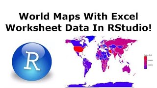 RStudio  How to make world maps with Excel Data and ggplot [upl. by Timi]