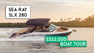 322k  2024 Sea Ray SLX280 OB Luxury Bowrider Walkthrough [upl. by Wallach]