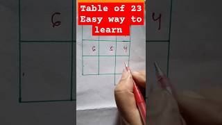 Table of 23 😱easytrickshort shortsmathstabletrick ytshorts [upl. by Remmer387]