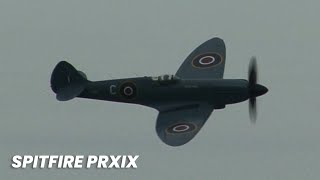 Spitfire PR XIX Griffon Engine Display  Eastbourne Airshow 2022 [upl. by Enelrak421]