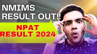 NMIMS 2024 RESULT OUT  NPAT 2024 RESULT  NMIMS Mumbai [upl. by Rihsab303]