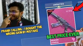 Buying Reaver Vandal from Night Market in VALORANT and then Prank call Marco 😂 Valorant India [upl. by Brick]