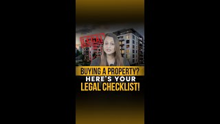 The Hidden Legal Checklist for Buying Property That Nobody Tells You [upl. by Namijneb]