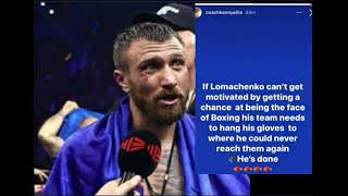 VASILY LOMACHENKO BLOWS The biggest opportunity of his dying career TANK VS LOMA [upl. by Binetta]