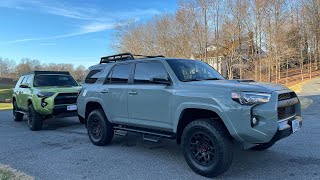 Westcott Designs TRD Pro Lift Kit Comparison between stock Nitto Terra Grapplers vs BFGoodrich KO2s [upl. by Ikoek]