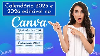 Calendário Personalizado no Canva  Criação de agenda  aula 2 [upl. by Olotrab]