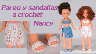 DIY Pareo y sandalias a crochet para Nancy [upl. by Alejoa448]