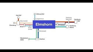 Lautsprecheransagen Blechelse im Bahnhof Elmshorn [upl. by Kissie]