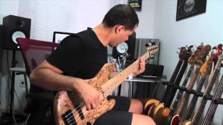 NZaganin Custom Jazz Bass 5 cordas Review por Fabio Lessa [upl. by Ratcliffe]