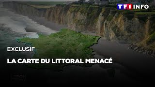 Exclusif  la carte du littoral menacé [upl. by Savadove]