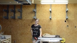 DIY Wall Lumber Rack [upl. by Trevor]