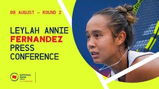 PRESS CONFERENCE  LEYLAH ANNIE FERNANDEZ  ROUND 2  NBO24 [upl. by Armyn]