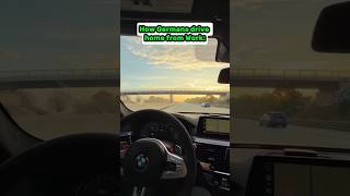 Cruising home from work on the German Autobahn autobahn 300kmh bmw [upl. by Newlin]