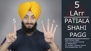 Patiala Shahi Pagg  With Whole Detail  5 Larr [upl. by Laved887]