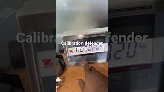 How to calibration defender 5000 Ohaus indicator [upl. by Bowne]