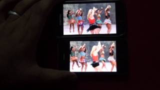 Retina Display vs Samsung SuperAMOLED featuring Shakira [upl. by Ettennat494]