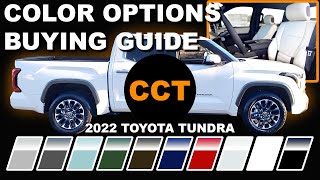 2022 Toyota Tundra  Color Options Buying Guide [upl. by Shaun622]