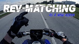 New Motorcycle Rider Tries Revmatching [upl. by Etnauq837]