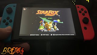 Star Fox Starwing  Nintendo Switch handheld gameplay [upl. by Orman]