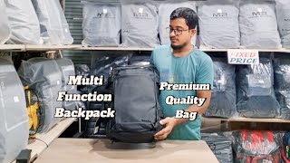 Tough Multi Function 40 Liter Waterproof Premium Laptop Travel Backpack 01875166809 [upl. by Sy]