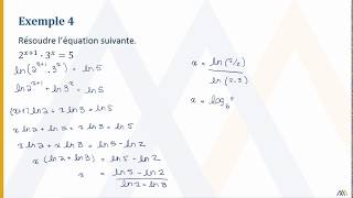 Résolution déquations exponentielles à laide des logarithmes [upl. by Linehan750]