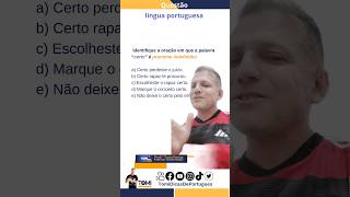 Pronome Prof Tomi Farias explica questão de pronomes indefinidos [upl. by Llenaj]