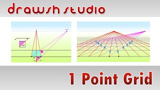 1 Point Perspective Grid [upl. by Olleina]