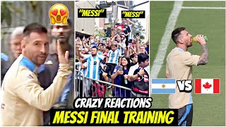 🔥Unbelievable MESSI Fans Show Unwavering Support at Argentinas Final Copa America Training [upl. by Zoe819]