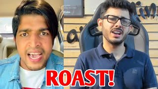 Thara Bhai Joginder ROAST CarryMinati  Thara Bhai Joginder REPLY CarryMinati  CarryIsLive shorts [upl. by Kirt]