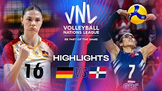 🇩🇪 GER vs 🇩🇴 DOM  Highlights  Week 3  Womens VNL 2024 [upl. by Annahaj]