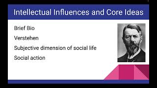 Ch 4 Max Weber Theories of Social Behavior [upl. by Erfert]