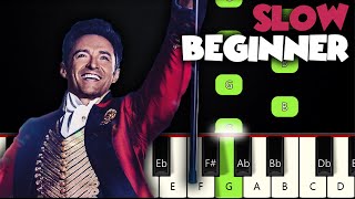 A Million Dreams  The Greatest Showman  BEGINNER PIANO TUTORIAL  SHEET MUSIC by Betacustic [upl. by Adriell853]