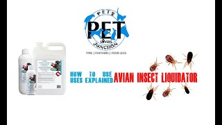 How to use Avian Insect Liquidator  Uses and Benefits explained  Vetafarm  Petsjunction [upl. by Attwood]